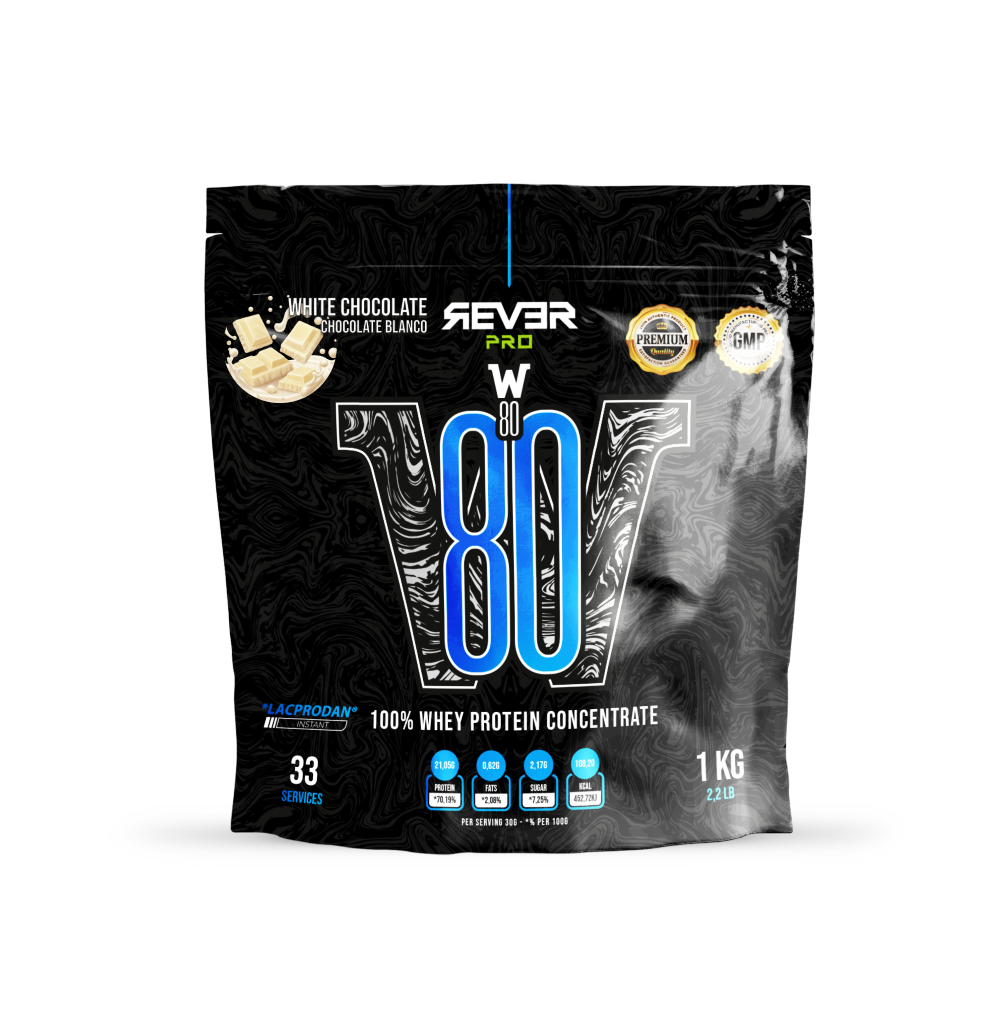 Whey W80 1kg Chocolate Blanco