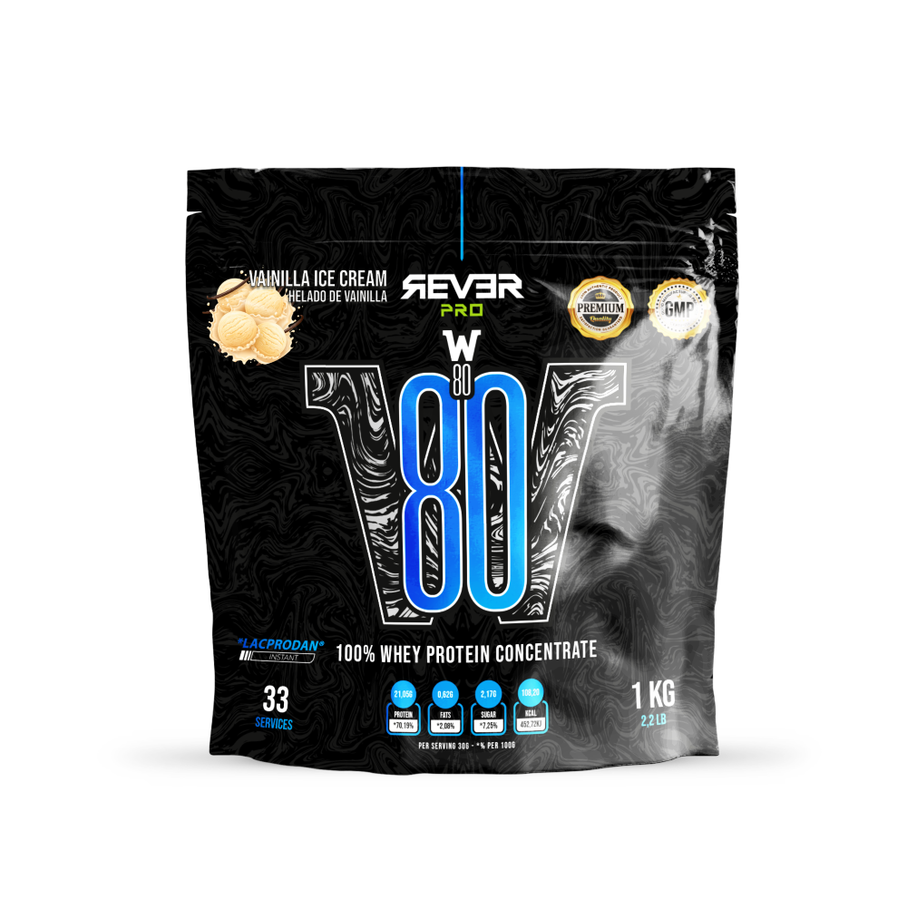 Whey W80 1kg Helado de Vainilla
