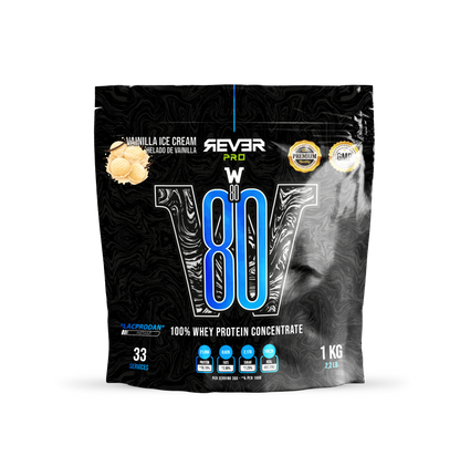 Whey W80 1kg Helado de Vainilla