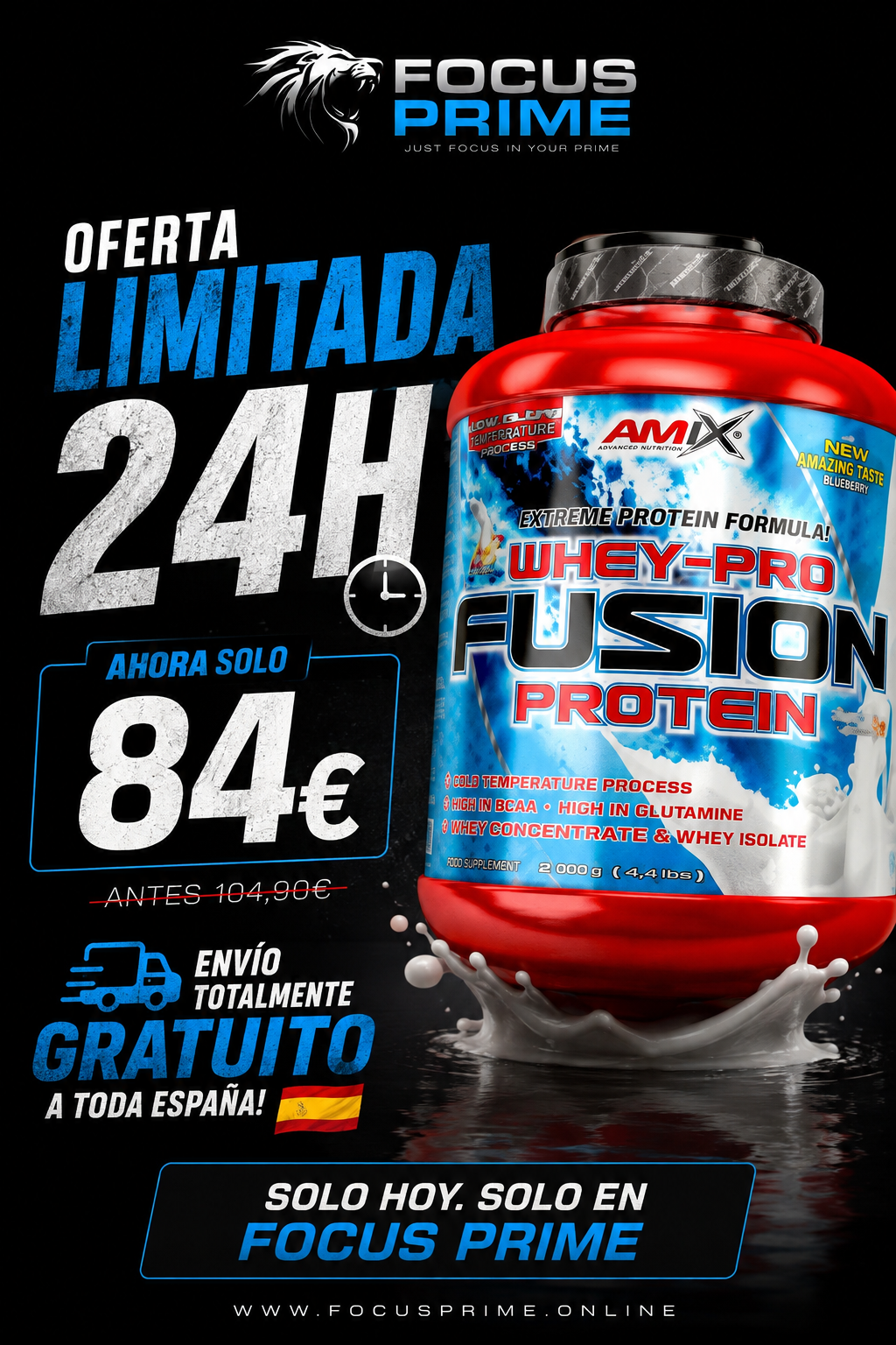 AMIX™ Whey Pro Fusion Protein 2,3 Kg